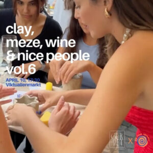 clay workshop combined with meze and wine
