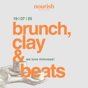 brunch clay and beats at the nourish café