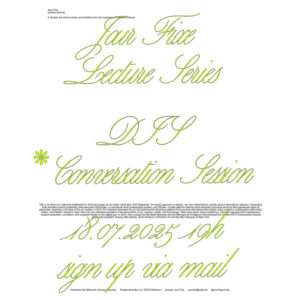 jour fixe lecture with dis